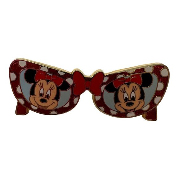 Disney Pin 59183 Character Sunglasses Glasses Minnie Mouse bow polka dots eyes - Picture 6 of 6